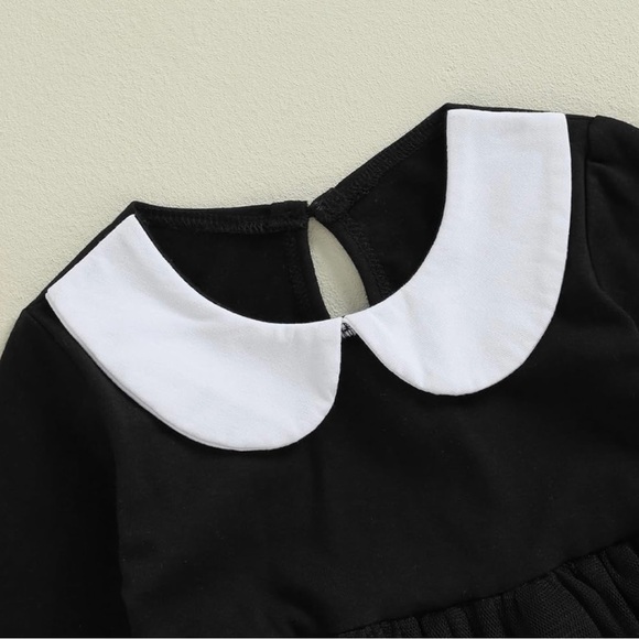 Baby Infant Wednesday Addams Costume - Picture 2 of 7